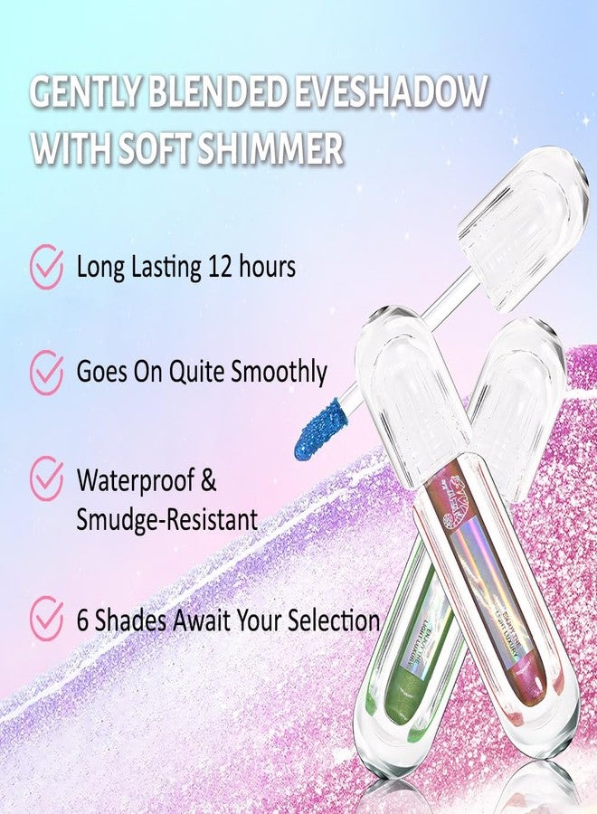 AMY'S DIARY Duochrome MultiChrome Chameleon Liquid Metallic Teal Blue Eyeshadow, High-Impact Multi-Dimensional Finish,blue Teal Silky Smooth and High Pigment Holographic Glitter Eyeshadow Makeup (05#) - Image 4